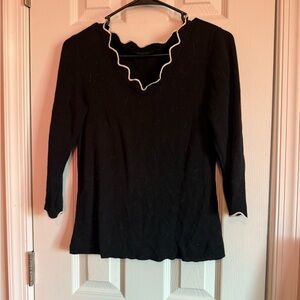 Black V-Neck Sweater
